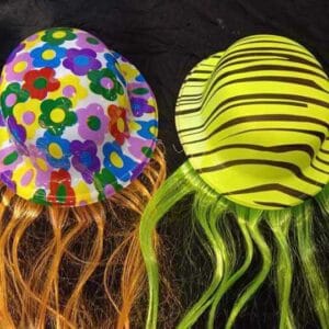 Birthday Jhallar Caps (Mix Colors) (6 Pcs Pack)