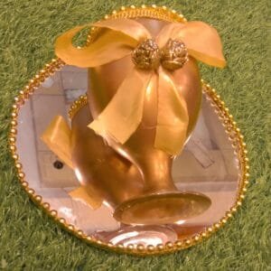 Fancy Milk Rasam Glass Set (Gold)