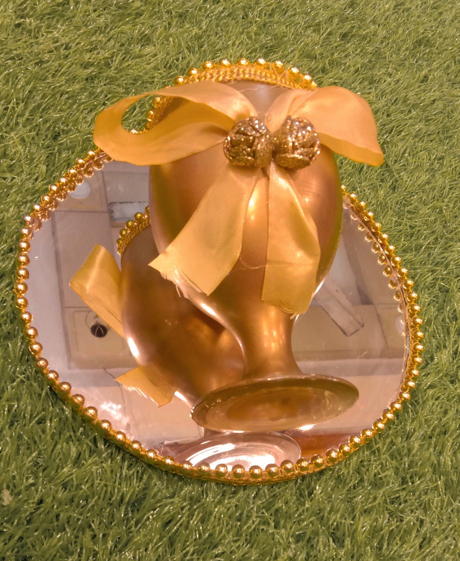 Fancy Milk Rasam Glass Set (Gold)