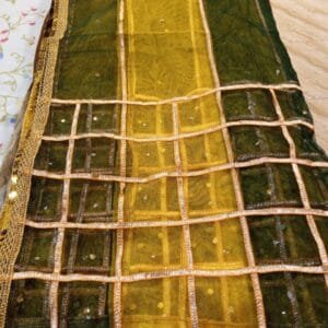 Stylish Mehndi Rasam Dupatta (Yellow / Green)