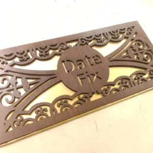 Date Fix Wooden Envelop
