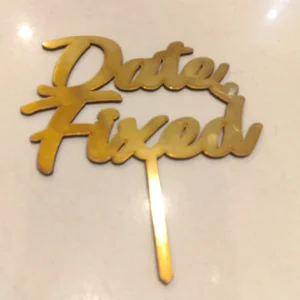 Date Fix Cake Toper