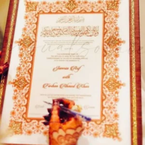 Nikkah Certificate