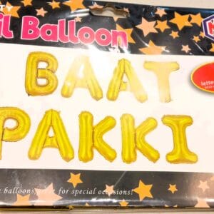 BAAT PAKKI Foil Letter Balloons (9pcs)