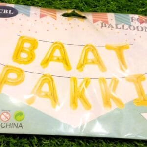BAAT PAKKI Foil Letter Balloons (9pcs)