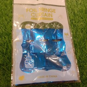 Foil Fringe  Box backdrop (Blue)