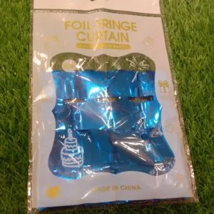 Foil Fringe  Box backdrop (Blue)