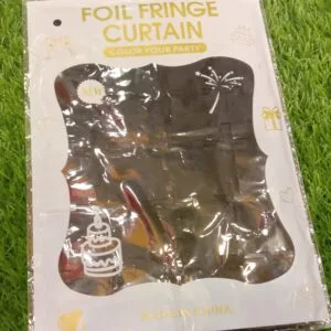 Foil Fringe Box backdrop (Black)