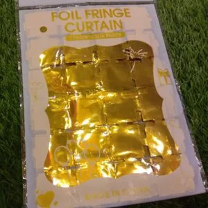 Foil Fringe Box Backdrop (Golden)