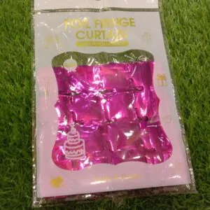 Foil Fringe Box backdrop (Pink)