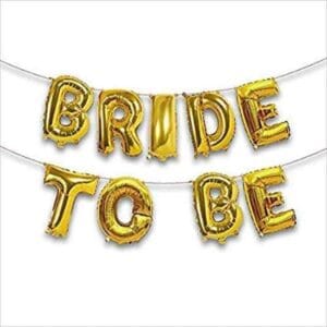 Bride To Be Foil Letter Balloons (9pcs)