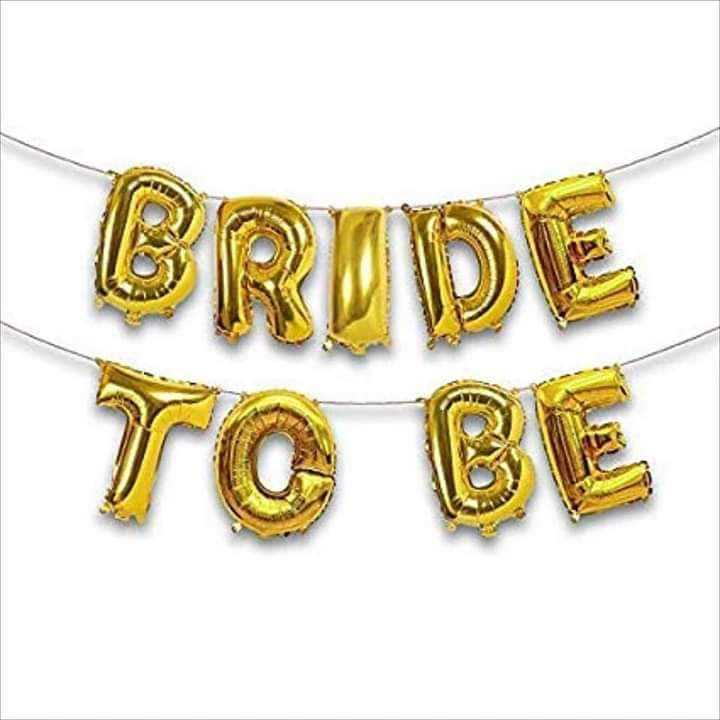 Bride To Be Foil Letter Balloons (9pcs)