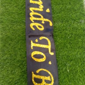 Bride To Be Sash (Black)