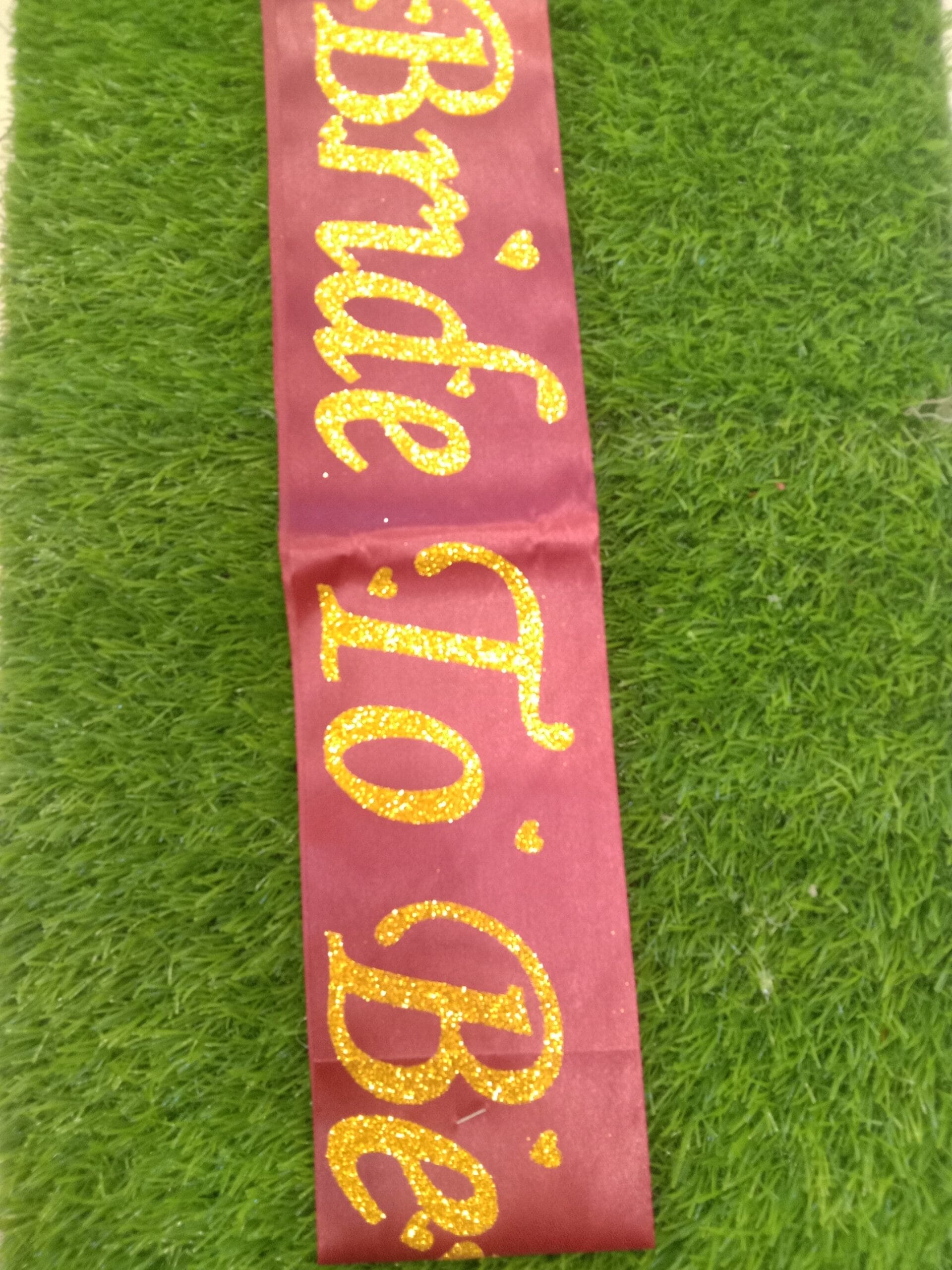 Bride To Be Sash (Maroon)