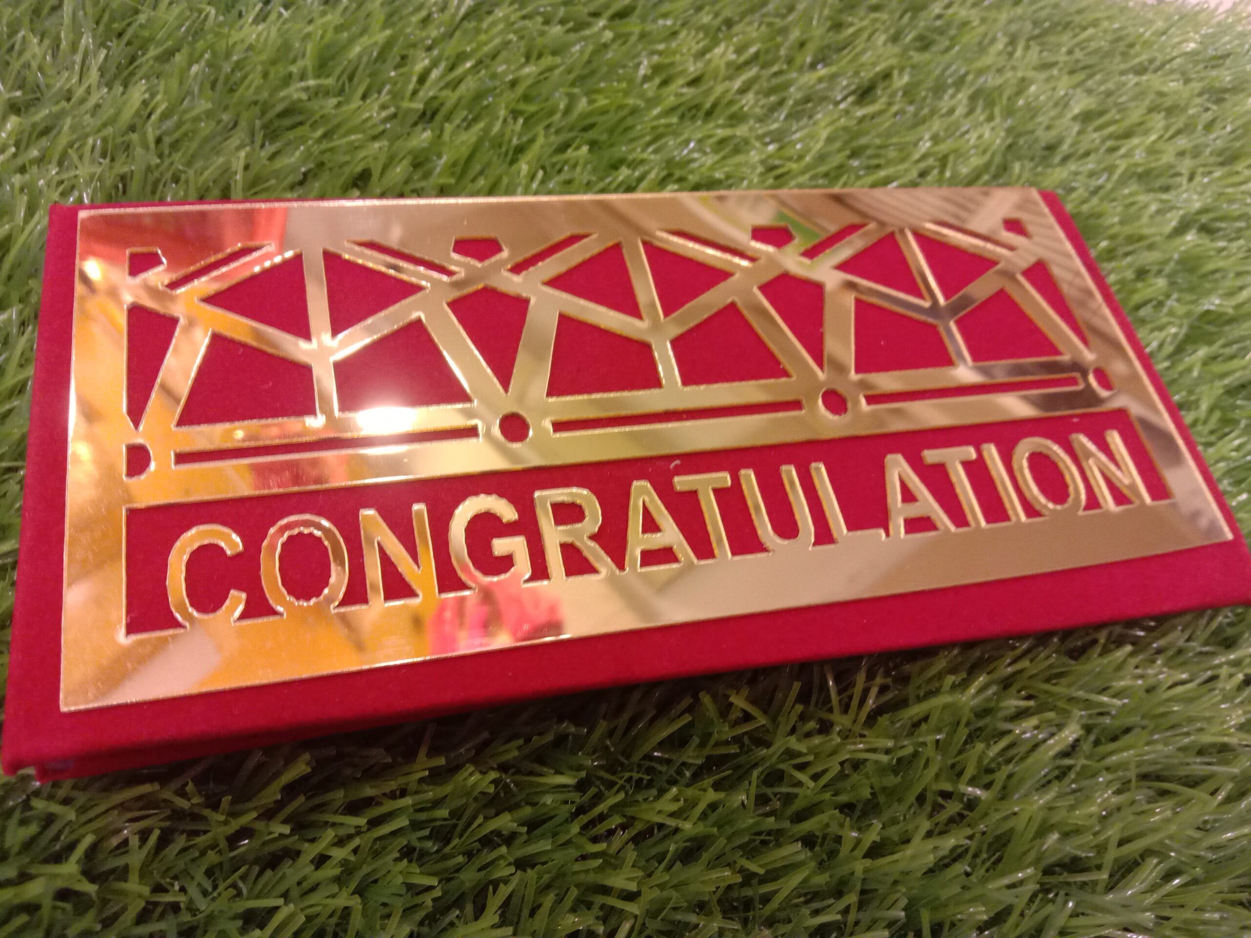 Congratulations Velvet Folder Envelop