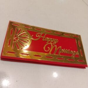 Happy Marriage Velvet Folder Envelop