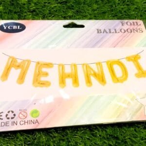 Mehndi Foil Balloon for Backdrop (Gold)