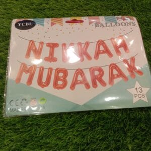 Nikkah Mubarak Foil Balloon (Red)