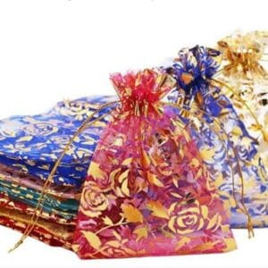 Organza Style Nikkah Bid Pouches (50 Pcs)
