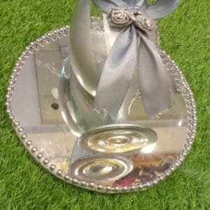 Fancy Milk Rasam Glass Set (Silver)