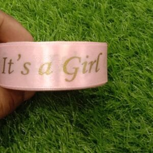 Its a Girl Printed Ribbon (Pink)