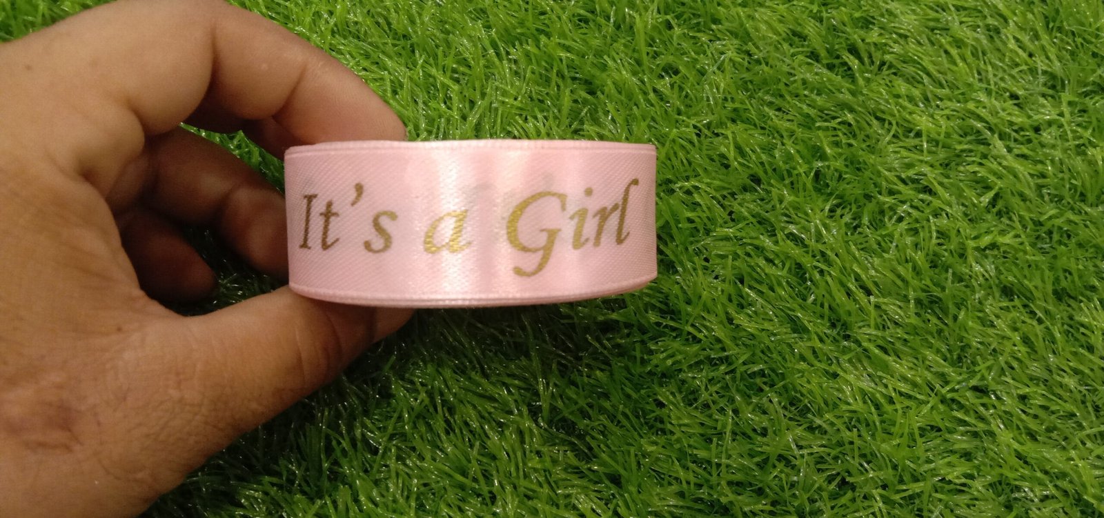 Its a Girl Printed Ribbon (Pink)