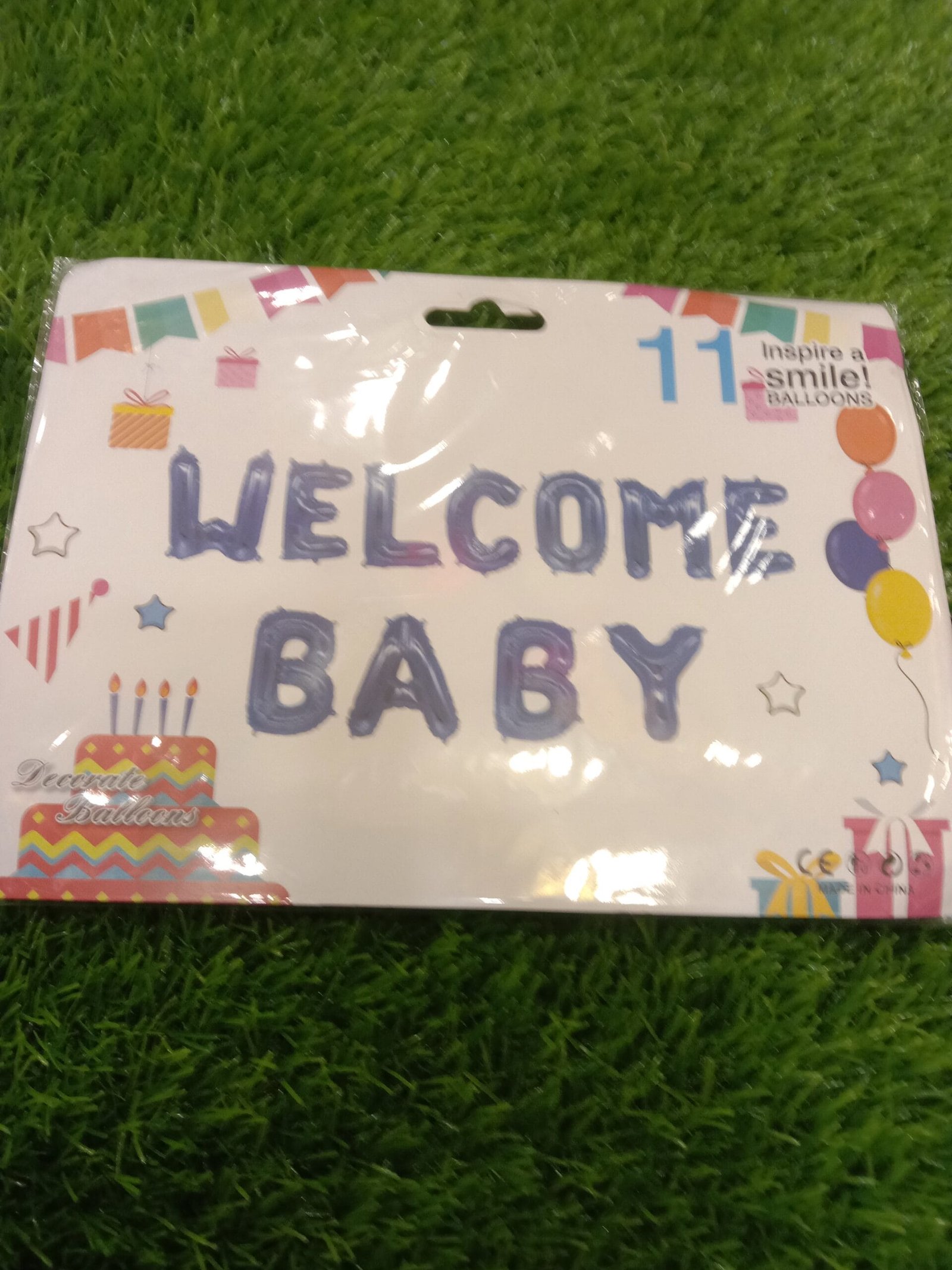 Welcome Baby Foil Balloon (Blue)